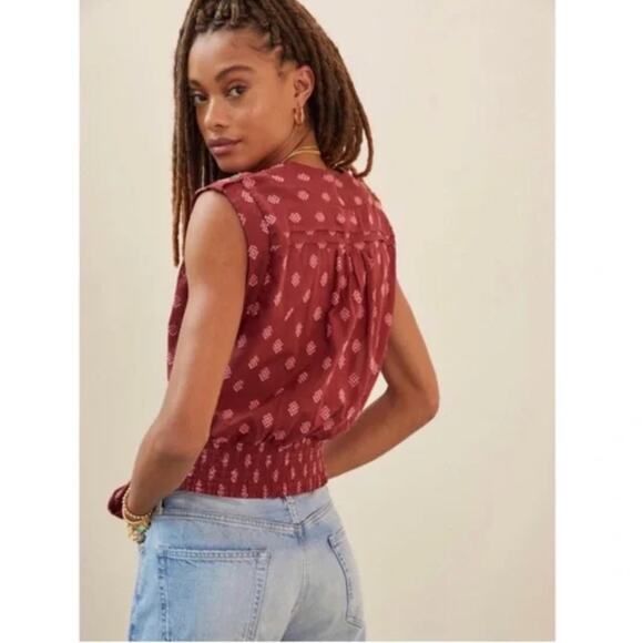 Anthropologie Tie-Waist Surplice Blouse - New - Size Large - Picture 3 of 4